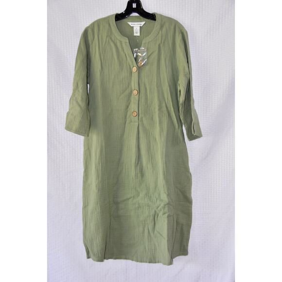 Drapers and Damons Easy Breezy Gauze Sheath Dress Size Small NEW!!! - Picture 2 of 5